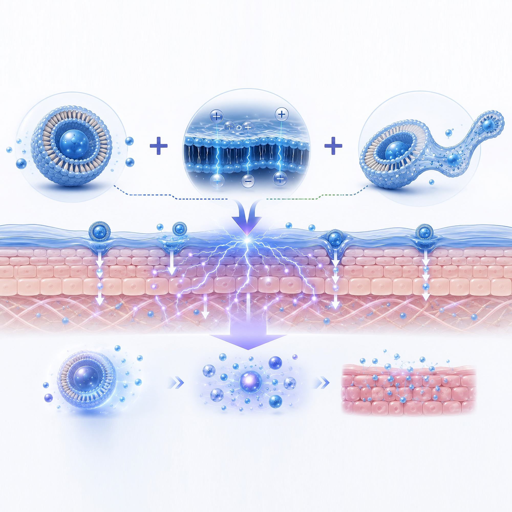 Liquid Crystal Cosmetic Formula Generating Microcurrents with Superior Conductivity